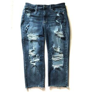 Judy Blue Boyfriend Fit Heavily Distressed Jeans – Women’s Size 14W